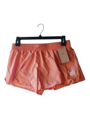 Nike DRI-FIT Swoosh Mid-Rise Brief Lined Running Shorts / Madder Root NWT